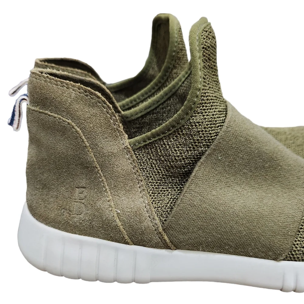 ED by Ellen Degeneres Green Mesh & Suede Sneakers Shoes Hachiro Slip-on 8.5